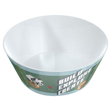 Load image into Gallery viewer, Minecraft Build Explore Create Plastic Bowl