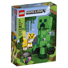 Load image into Gallery viewer, Minecraft Creeper BigFig and Ocelot LEGO Building Set