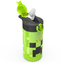 Load image into Gallery viewer, Minecraft Creeper Park Straw Water Bottle