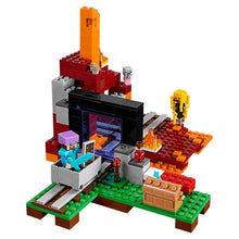 Load image into Gallery viewer, Minecraft The Nether Portal LEGO Building Kit
