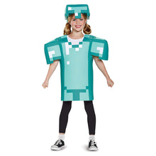 Load image into Gallery viewer, Minecraft Diamond Armor Classic Youth Costume
