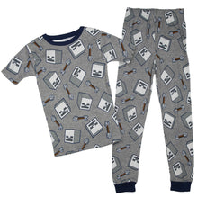 Load image into Gallery viewer, Minecraft Beware of Skeletons Youth Pajama Set
