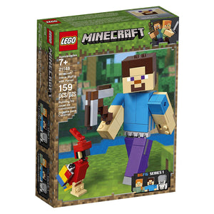 Minecraft Steve BigFig with Parrot LEGO Building Set
