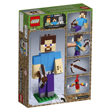 Load image into Gallery viewer, Minecraft Steve BigFig with Parrot LEGO Building Set
