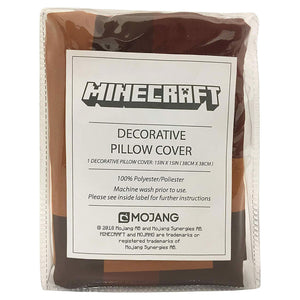 Minecraft Pumpkin Head Pillow Cover